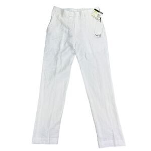 Bar III Mens Slim Fit 100% Linen Suit Pants White 30x32